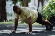 Push-ups work several upper body muscles. (Photo via Pexels/Ketut Subiyanto)